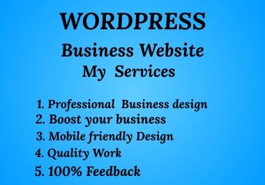 I will create best quality Wordpress Website