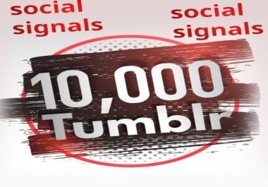 10,000 Tumblr Social Signals From 1 Social Media SEO Ranking