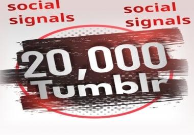 20,000 Tumblr Social Signals From 1 Social Media SEO Ranking