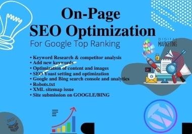 I will do Wordpress Yoast on-page SEO of your website