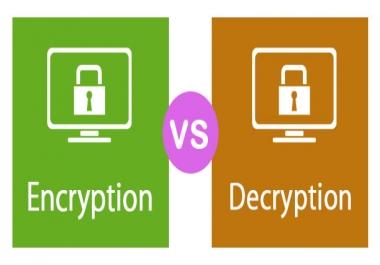 Encrypting and decrypting programmed applications using VB. net for programmers who wish to encrypt t