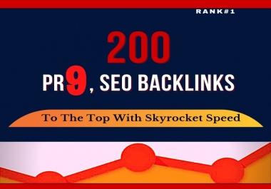 I will rocket your google rankings with 200 high pr9 quality live manual backlinks