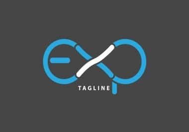 I will create unique modern flat minimalist perfect logo design