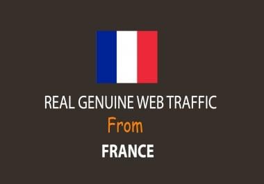 Get UNLIMITED targeted organic web traffic for 30 days from France