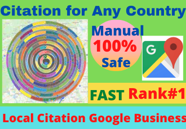 200 Google Maps Citations for local seo and google business page quality backlink high DA