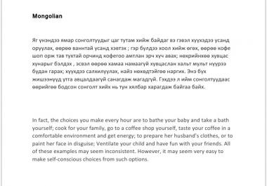 Language translation and photo editing