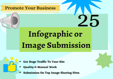 Google Safe 25 Infographic Or Image Submission Backlinks High DA 90 to 50+ Sites