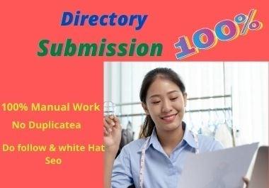 I will create 100 directory submission SEO backlinks
