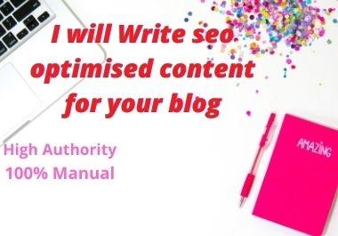 I will write unique content,  real estate blog for your blog or website