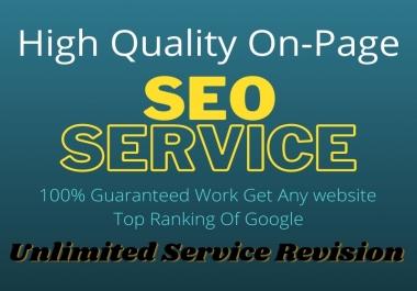 High Quality SEO Service To Get Top Ranking Of Google