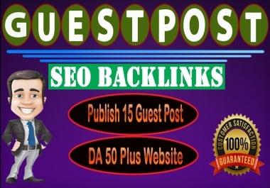 I Will Do Publish Your Article On 15 HQ Guest Post Site For SEO Backlink