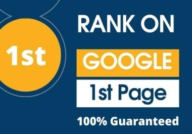 I can provide a guaranteed ranking of your website on the 1st page of Google