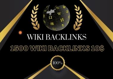 I can provide you with 1500 wiki backlinks mixed profiles and articles
