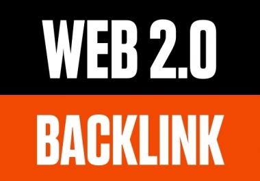 Create 30 High-Quality web 2.0 Backlinks in your website