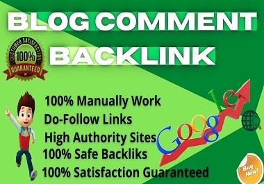 I will create 100+ Manually Do-follow Blog Comment Backlinks,  Link Building on High Authority Sites