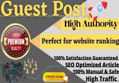 I Will Publish 10 High Quality Guest Posts On DA 55+ Website with SEO Backlinks,  Link Building