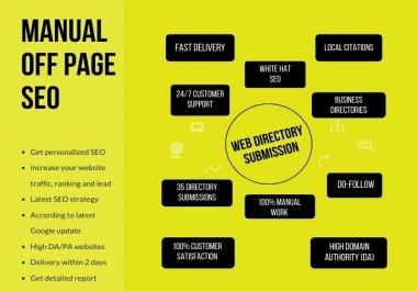 I will do 30 directory submissions manually on high DA/PA websites and increase traffic