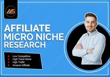 I will do high profitable amazon micro niche research