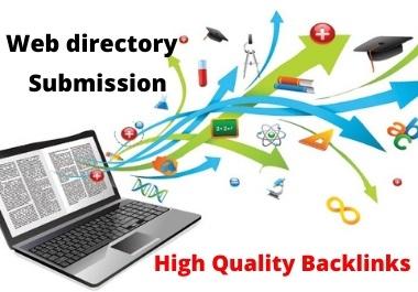 I will provide 50 web Directory Submission backlinks Manually