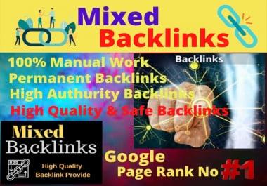 40 Mixed backlinks DA 80+Permanent Natural High quality Do-follow Link building rank your website