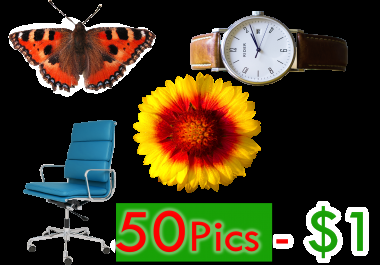 I will remove the background 50 photos in one day