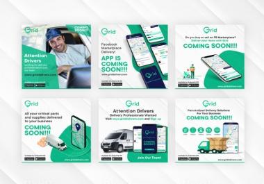 I will create unique social media posts designs