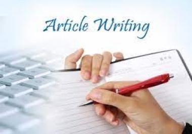 I will write 2&times 250 words article for your website or blog