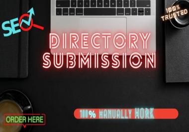 I will do 100 niche high DA PA directory submission for website ranking