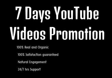 YouTube Video Promotion via Share on my Website with 30k Users