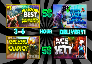 I will Design a Gaming Thumbnail