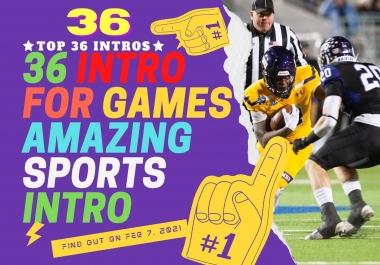 Design Top 36 Best intro gaming logo animation for games