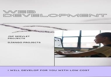 I will develop django and servlet projects for you