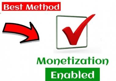 Monetization enabled your social networks
