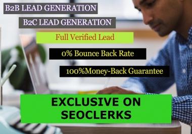 I will do web research with all kind of verified leads