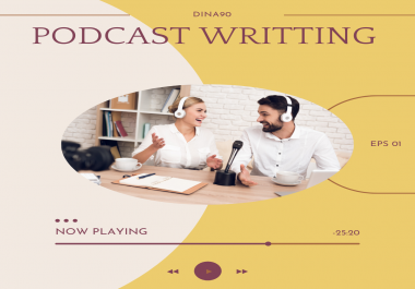 I'll write your podcast show notes that are geared for SEO.