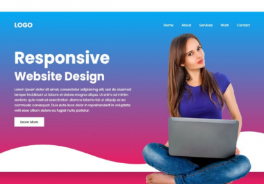 I will design responsive website in 10 hours