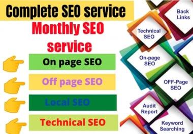 I will provide best monthly off page SEO service for google ranking