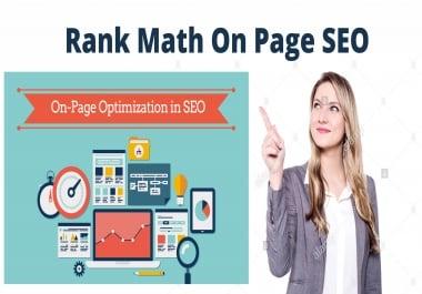 I will do complete WordPress with on page SEO with rank math