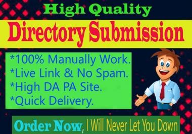 I Will Do 50 Manually Best Quality Directory Submission Backlinks on High Authority Site.