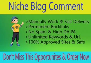 I Will Build 50 Niche Relevant Manual Blog Comments Links for Website Ranking