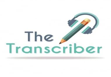 Urdu and English audio video transcription for 60min / 10x6 min record