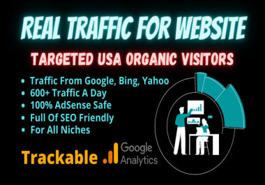 Real Traffic For Website Targeted USA Organic Visitors