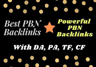 Build 15 High PA DA TF CF PBN Backlinks - Do follow Quality for your Links