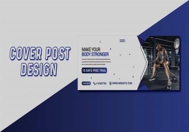 I am an expert of designing a facebook cover,  social media header banner