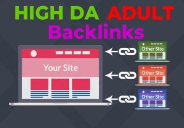 Manually 1000 Dofollow high authority adultity backlinks index SEO traffic