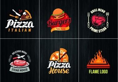 I will design natural food kitchen bar cafe bakery restaurant logo