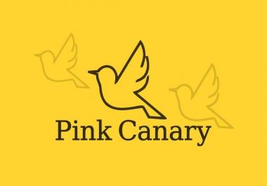 I will do flat minimalist logo design for business