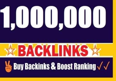 Provide 1 Million Powerful SEO Backlinks for Google Ranking on Your Site