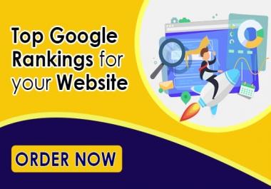 I will provide complete monthly SEO service for top ranking on google