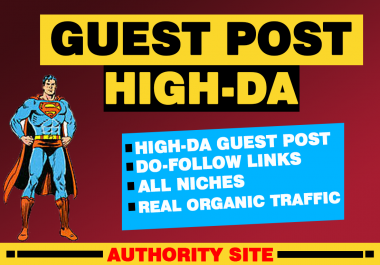 I will build do follow SEO backlinks and 600 words guest blog post